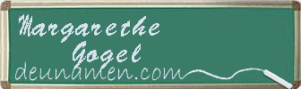 Margarethe Gogel Visitenkarte